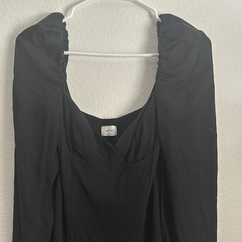 Wilfred black long sleeve dress